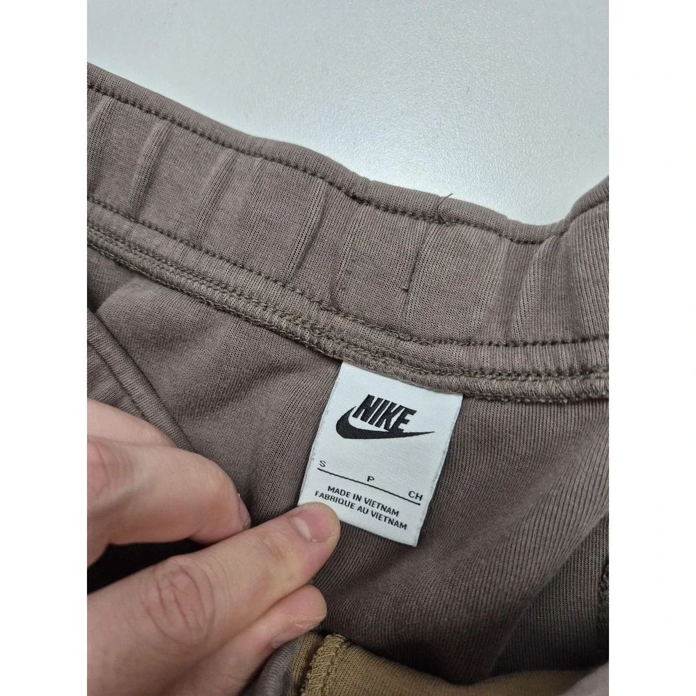 Nike Sweatpants Brown Tech Fleece Joggers Pockets Colorblock CU4495-004 Men's S